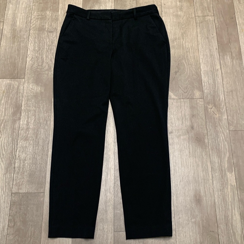 Womens Express Columnist‎ Mid Rise Black Business Casual Stretch Ankle Pants